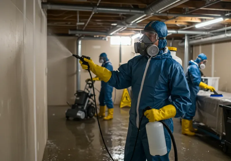 Basement Sanitization and Antimicrobial Treatment process in Crompond, NY